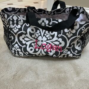 Black and white thirty one bag